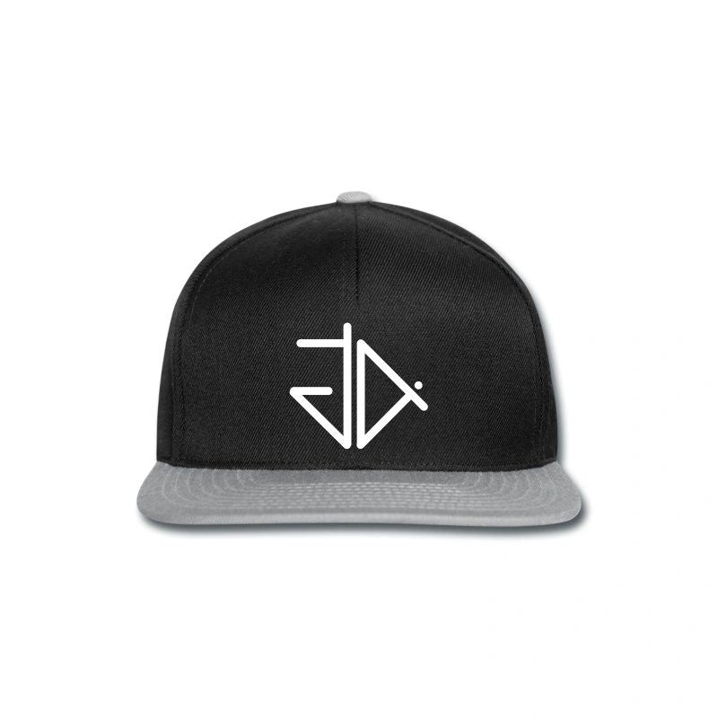 Granit Anchor Snapback Cap in Black with Grey peak 