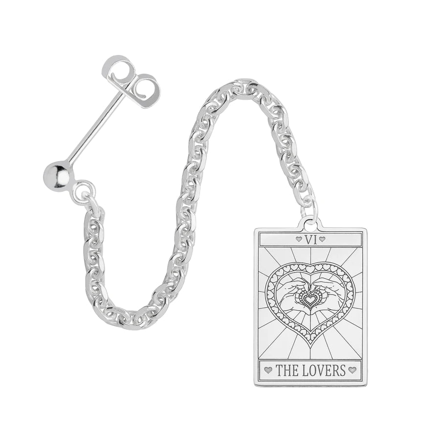 The Lovers Tarot Single Earring