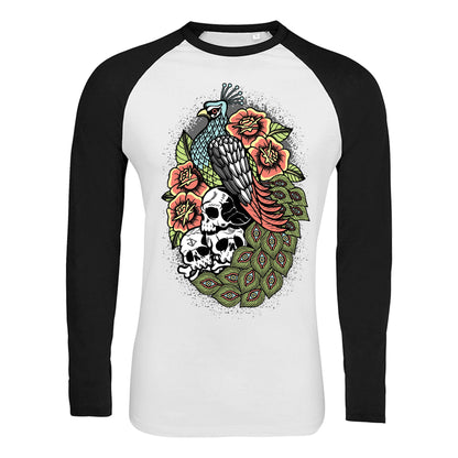 Peacock Longsleeve Woman’s Fitted T-Shirt