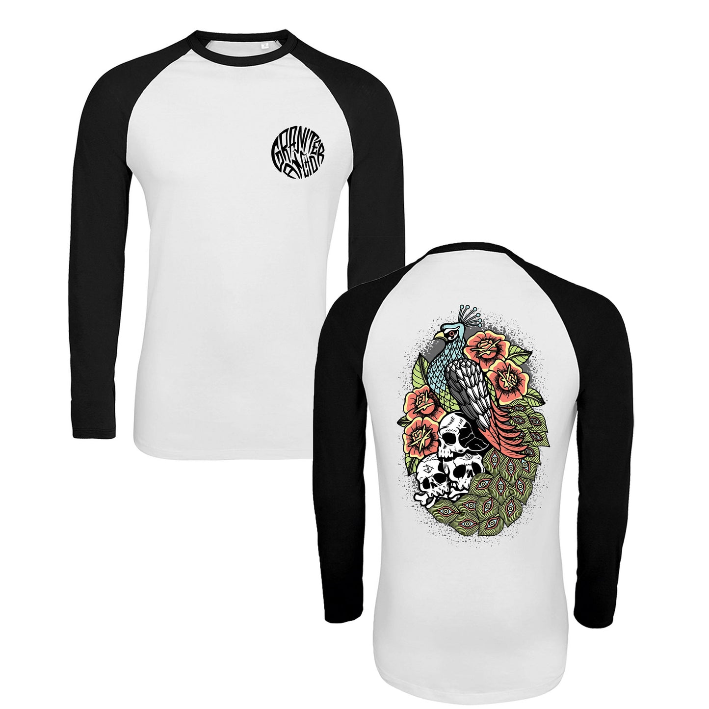 Peacock Raglan Longsleeve T-Shirt