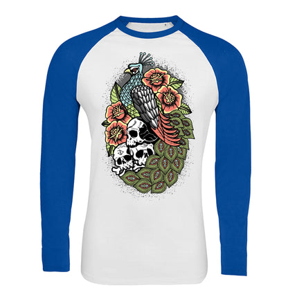 Peacock Raglan Longsleeve T-Shirt