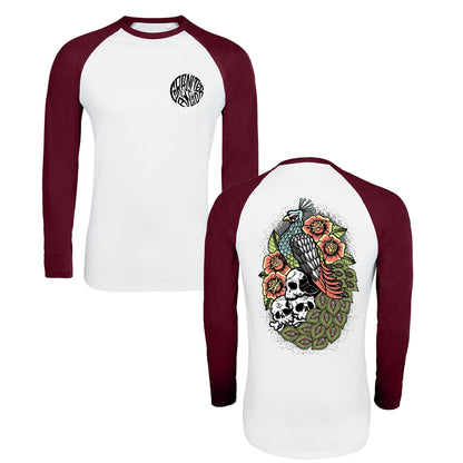 Peacock Raglan Longsleeve T-Shirt