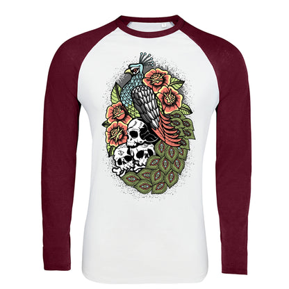 Peacock Raglan Longsleeve T-Shirt