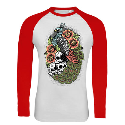 Peacock Raglan Longsleeve T-Shirt